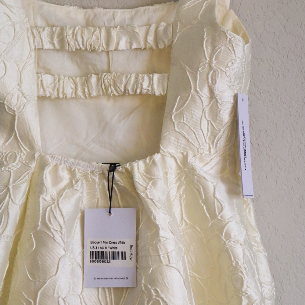 Princess Polly Eloquent Mini Dress Ivory